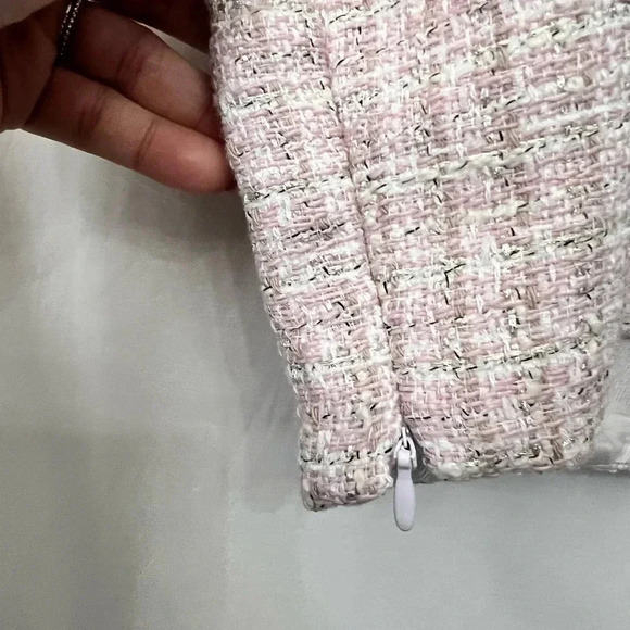 Zara Tweed Pink Crop Top Size Large NWT - Picture 6 of 6